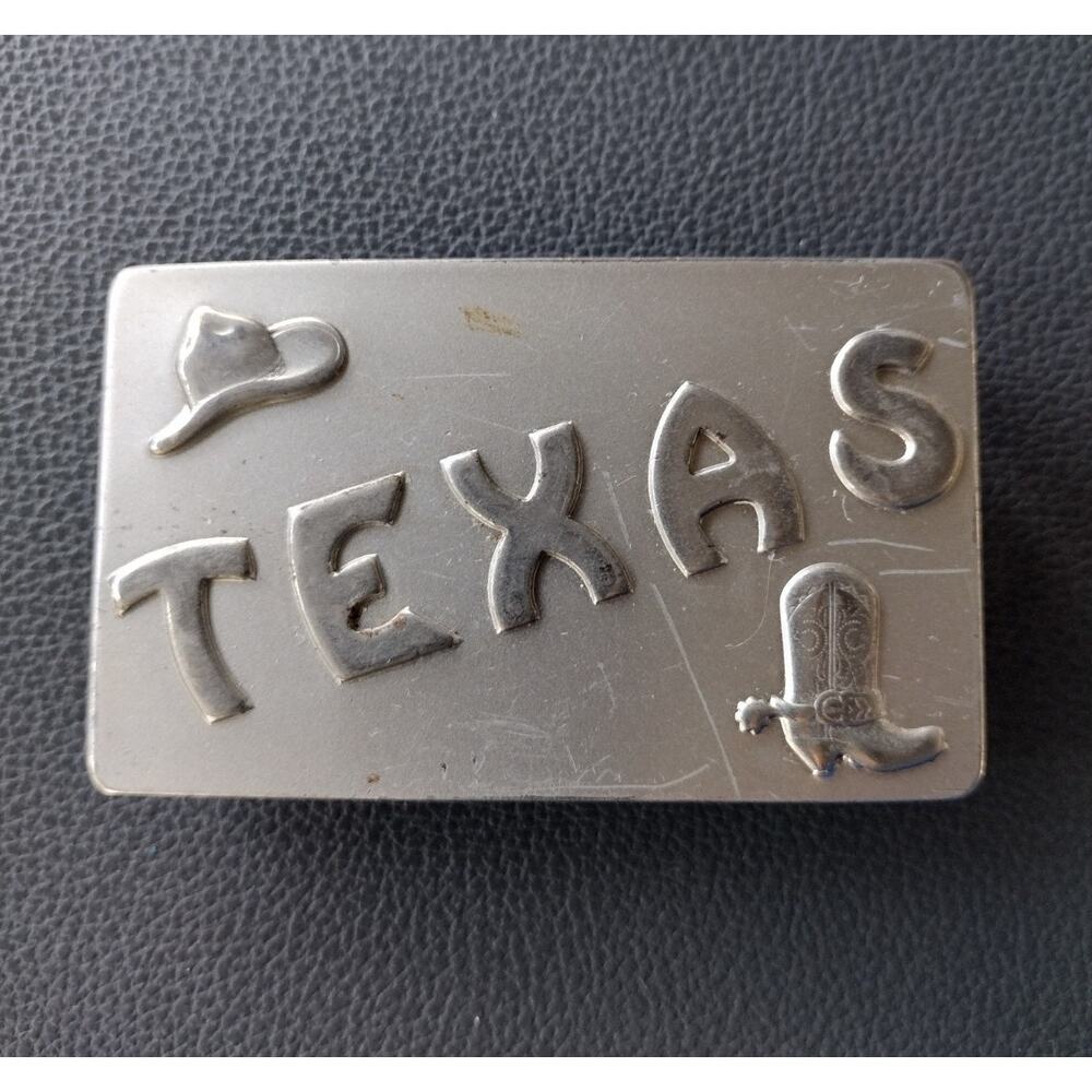 Texas Vintage 1970s Belt Buckle - Western Cowboy Americana
